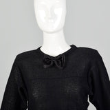 Sonia Rykiel 1980s Black Lurex Stripe Sweater