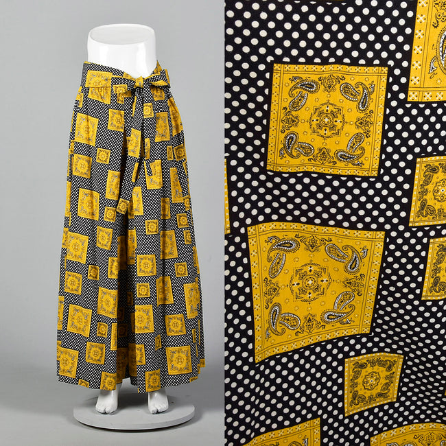 1970s Chessa Davis Polka Dot Palazzo Pants