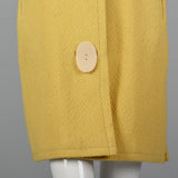 1960s Yellow Jacket with Huge Buttons