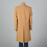 1970s Men's Classic Tan Cashmere Coat