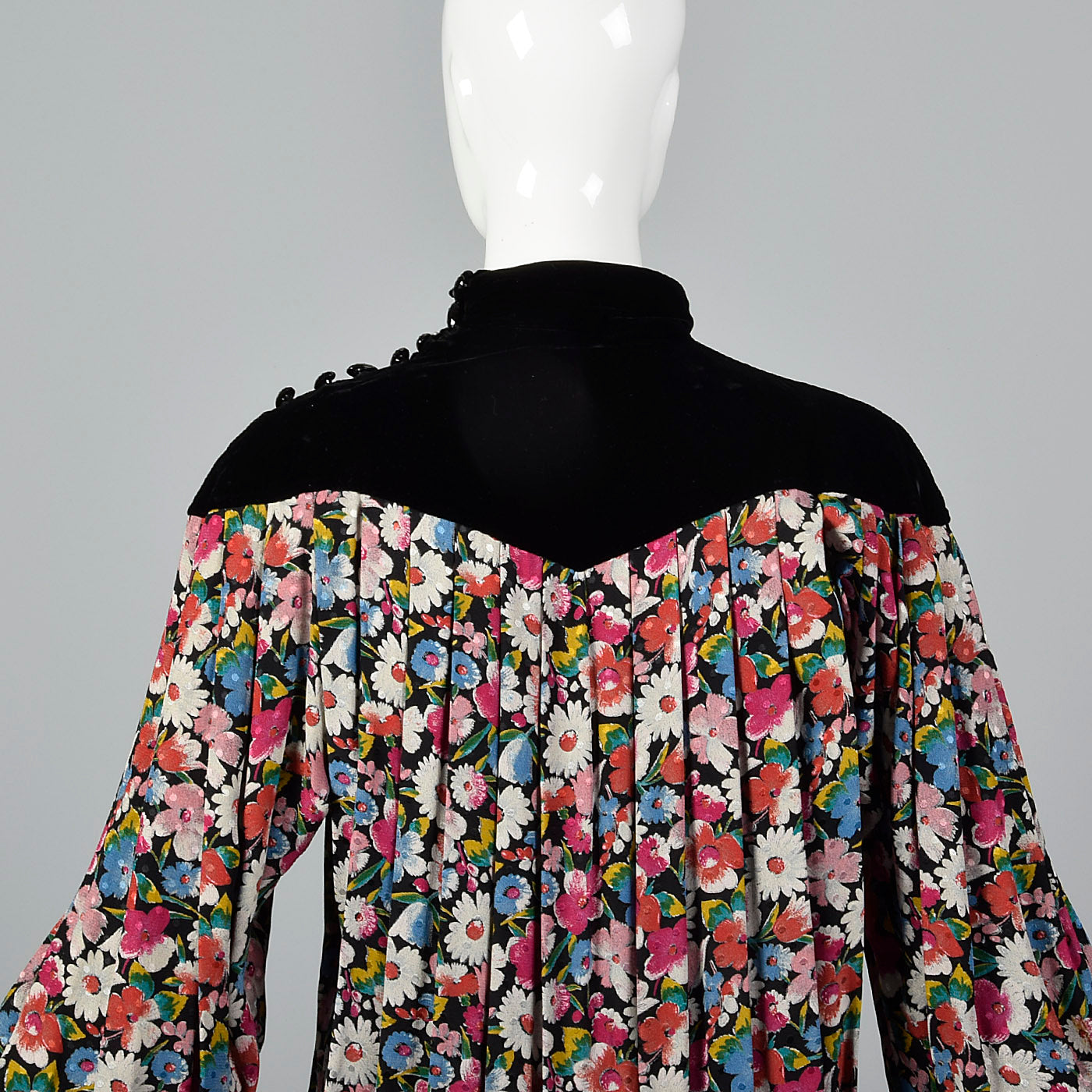 1980s Emanuel Ungaro Solo Donna Floral Dress