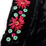 1930s Velvet Dress with Beading and Embroidery Trim