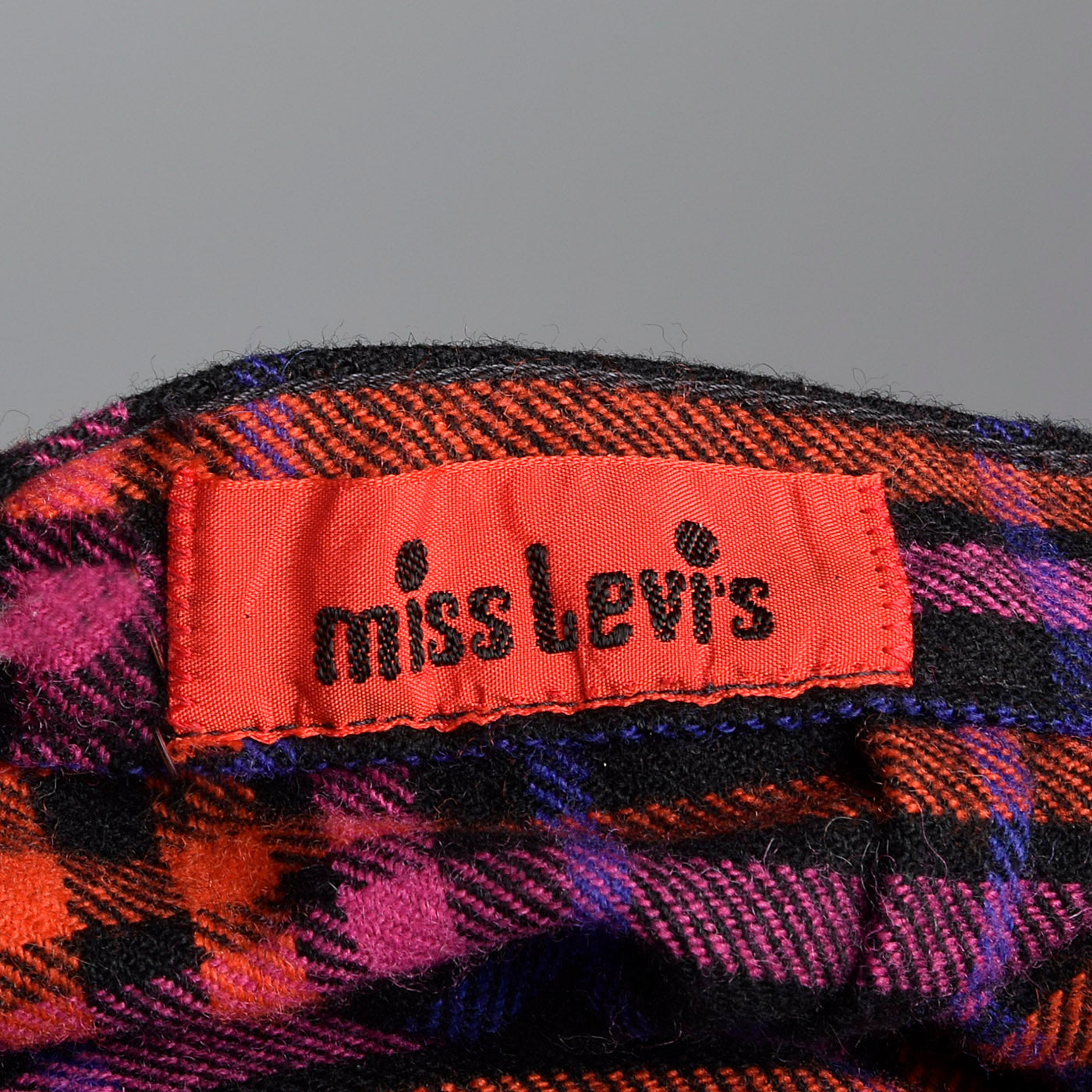 1970s Miss Levis Plaid Pants