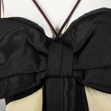 Small 1960s Black & White Formal Dress