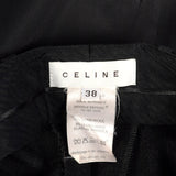 Small 1990s Celine Pant Suit Charcoal Gray Business Wear To Work Extra Long Pants