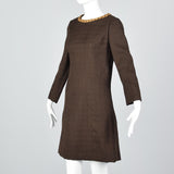 Casual 1960s Galanos Mod Bohemian Shift Dress