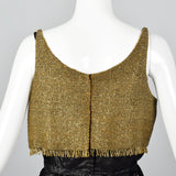 1960s Beaded Dress and Crop Top Set