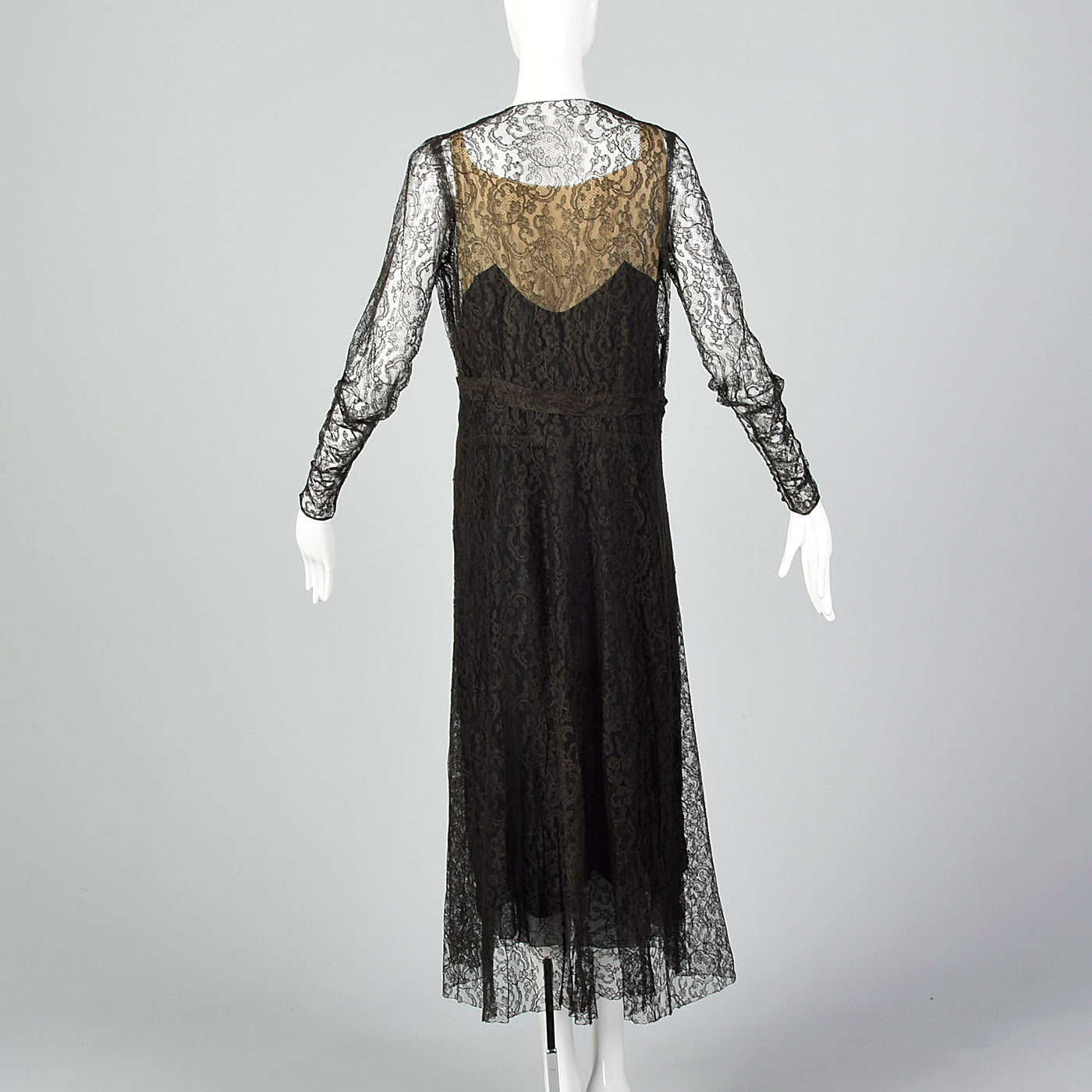 1930s Black Lace Evening Dress Style & Salvage 1930s Black Lace Evening Dress Style & Salvage