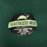 XS 1960s Deadstock Green Lightweight Long Sleeve Turtleneck Shirt
