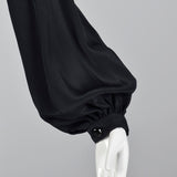 1980s Pauline Trigere Shift Dress with Bishop Sleeve