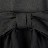 1970s Georgette Trilere Black Evening Dress