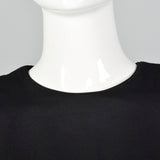 1980s Michael Novarese Black Dress