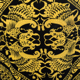 XXS 1970s Mr. Dino Velveteen Skirt Gold Black Print Maxi