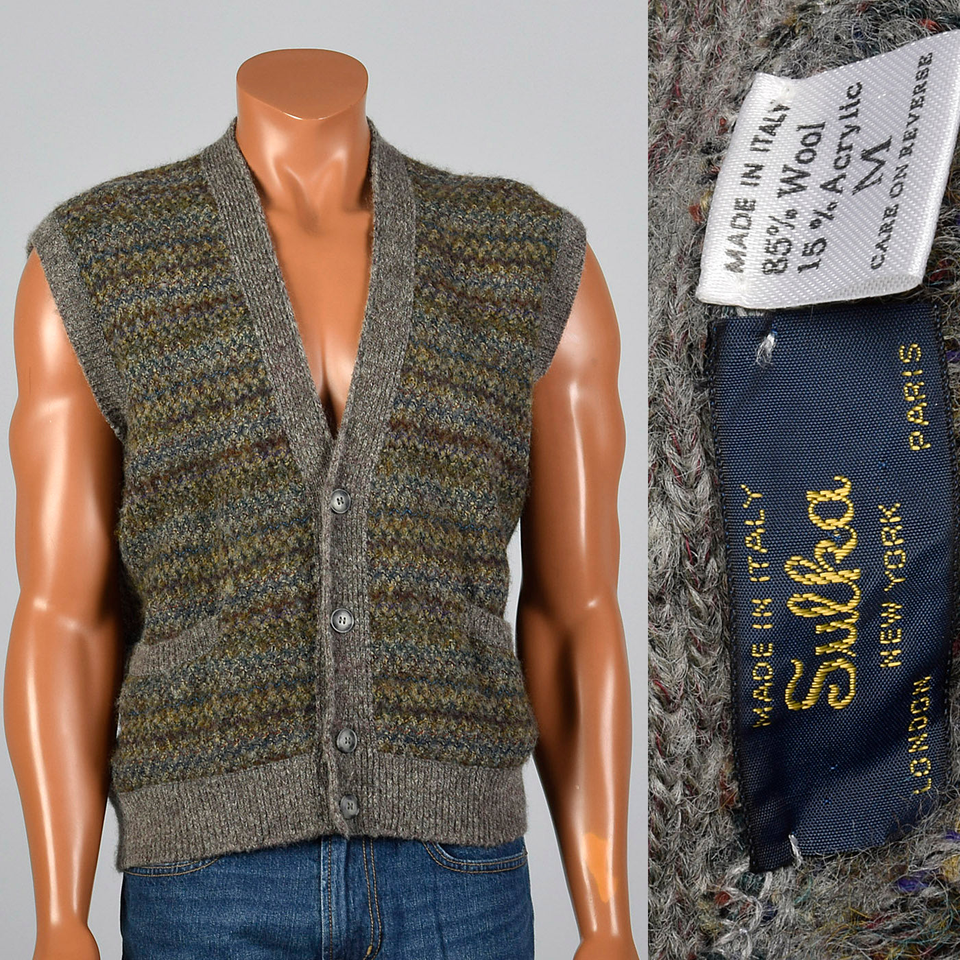 1990s Sulka Sweater Vest