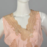 1920s Pink Silk Jumpsuit Pajamas