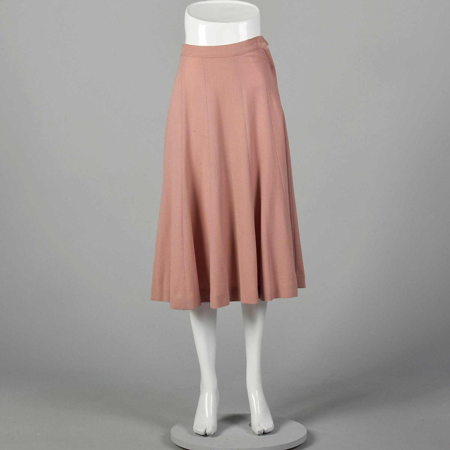 XS 1940s Dust Pink Skirt