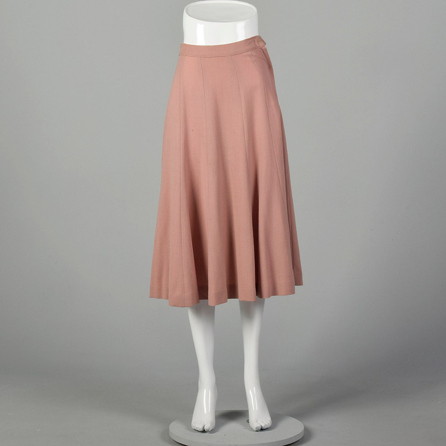 XS 1940s Dust Pink Skirt