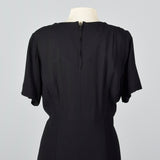 1950s Little Black Dress with Rhinestone Detail