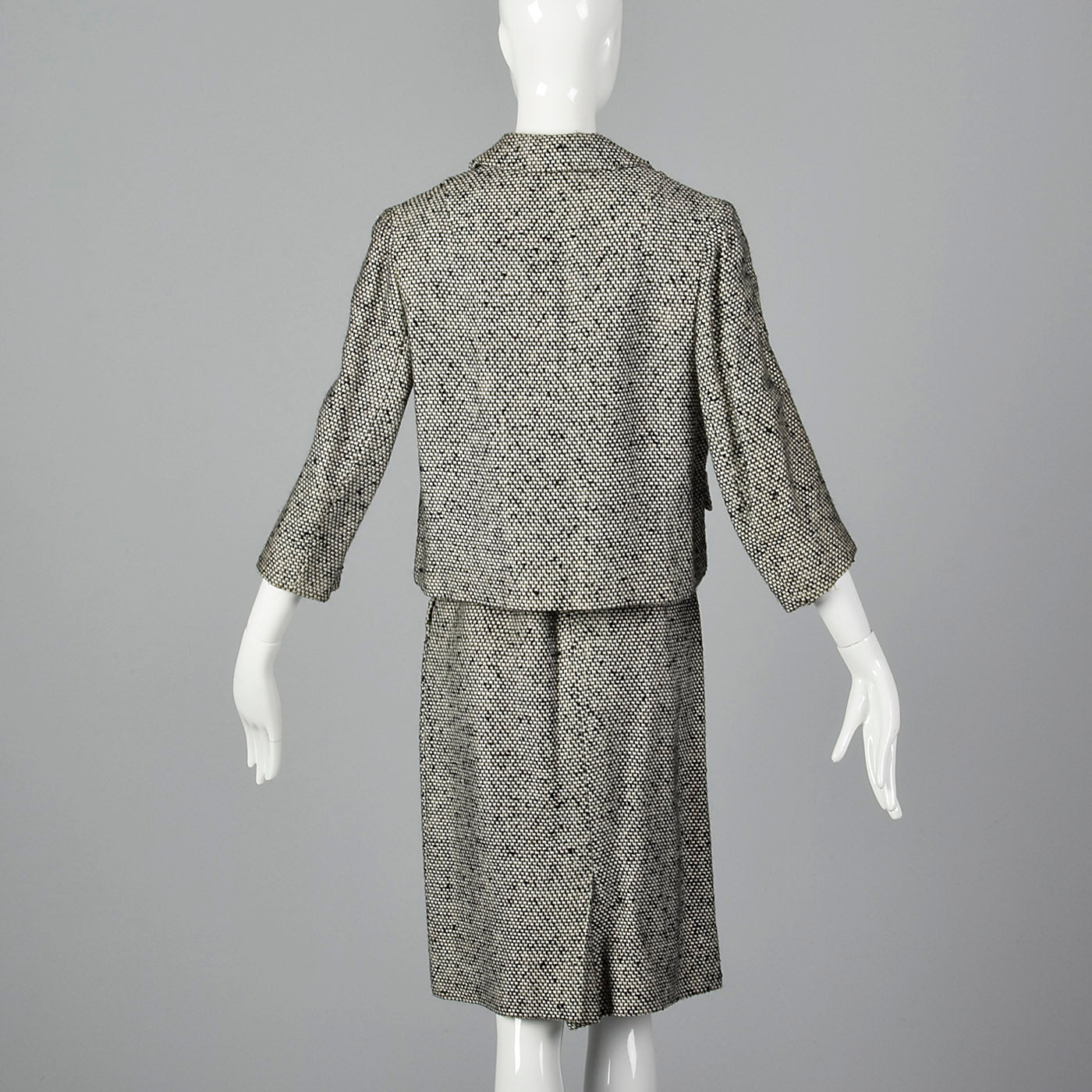 Pearl Button Tweed Short Jacket & Waistband Skirt – SEOULY