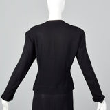 1940s Black Two Piece Set with Sequin Detail