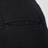 Moschino Cheap & Chic Tight Black Dress with Lurex Threads
