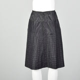 Small 1950s Black Quilted Underpinning Slip