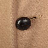 Small 1970s Men's Tan Fur Lined Overcoat