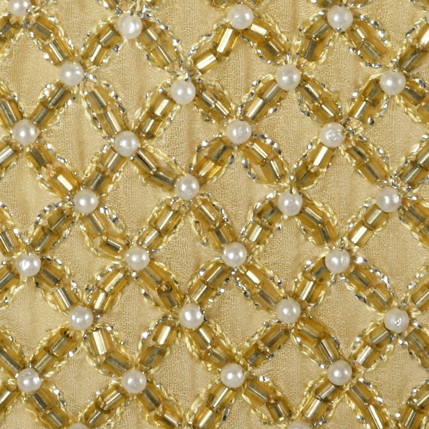 1960s Gold Beaded Cardigan with Flutter Sleeves