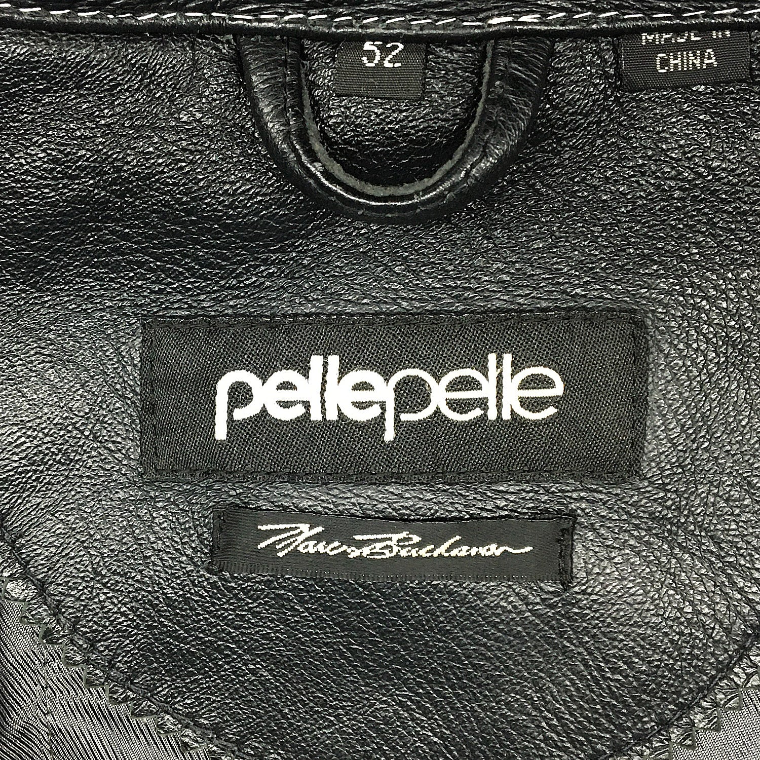 XL Pelle Pelle Jacket Black Studded Leather Marc Buchanan