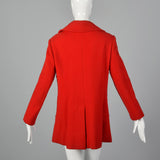 Small Pierre Cardin Red Wool Coat