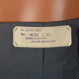 Large 1950s Hollywood Waist Blue Pants
