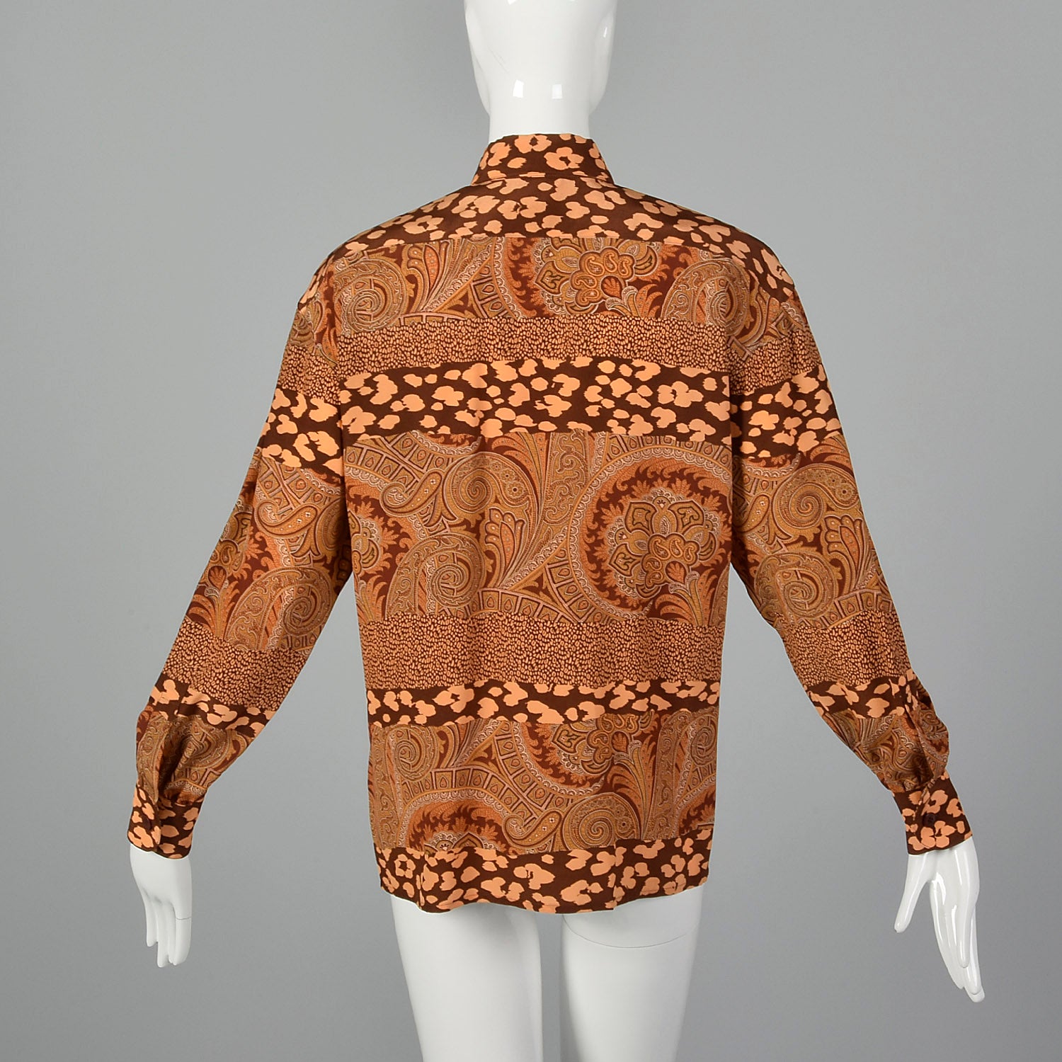Large Escada 1980s Printed Blouse
