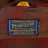 1950s Mens Pendleton Red Plaid Wool Robe