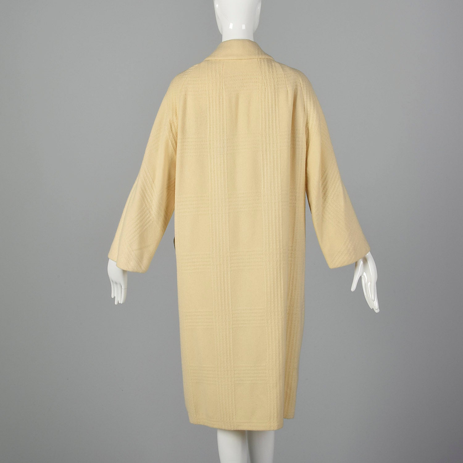 Small 1950s Cream Winter Coat