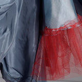 1950s Blue Taffeta Party Dress with Velvet Details