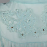 1950s Blue Nightgown and Peignoir Set