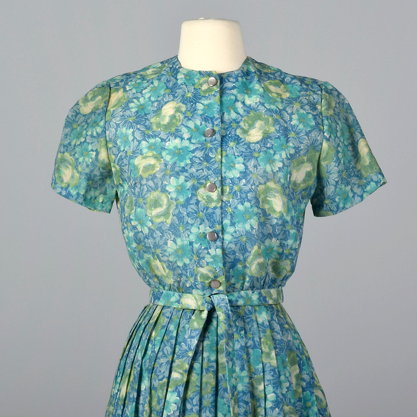 1950s Blue Floral Separates