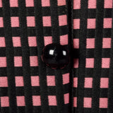 Small-Medium Geoffrey Beene Boutique Pink and Black Patterned Dress