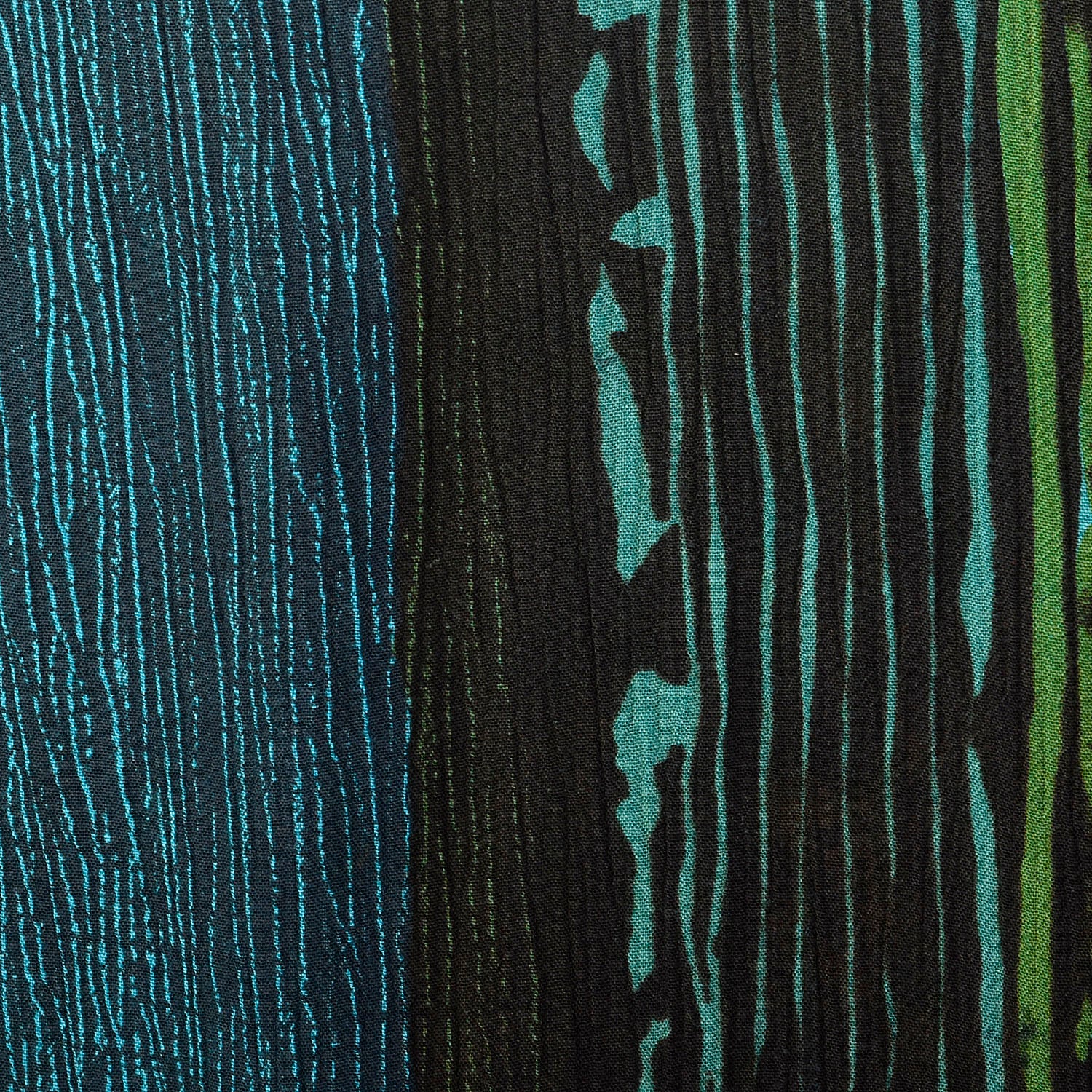 1990s XL-XXL Bohemian Print Dress Layered Maxi Teal Turquoise Gauze