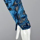 XL 1920s Silk Devore Blouse