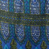 1960s Blue Printed Jacket with Matching Skirt