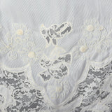1960s White Nylon Slip with Lace Trim