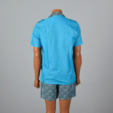 Deadstock 1950s Mens Cabana Set, Loop Collar Shirt & Matching Shorts