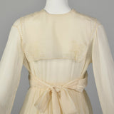 XS 1910s Edwardian Ivory Repro Dress