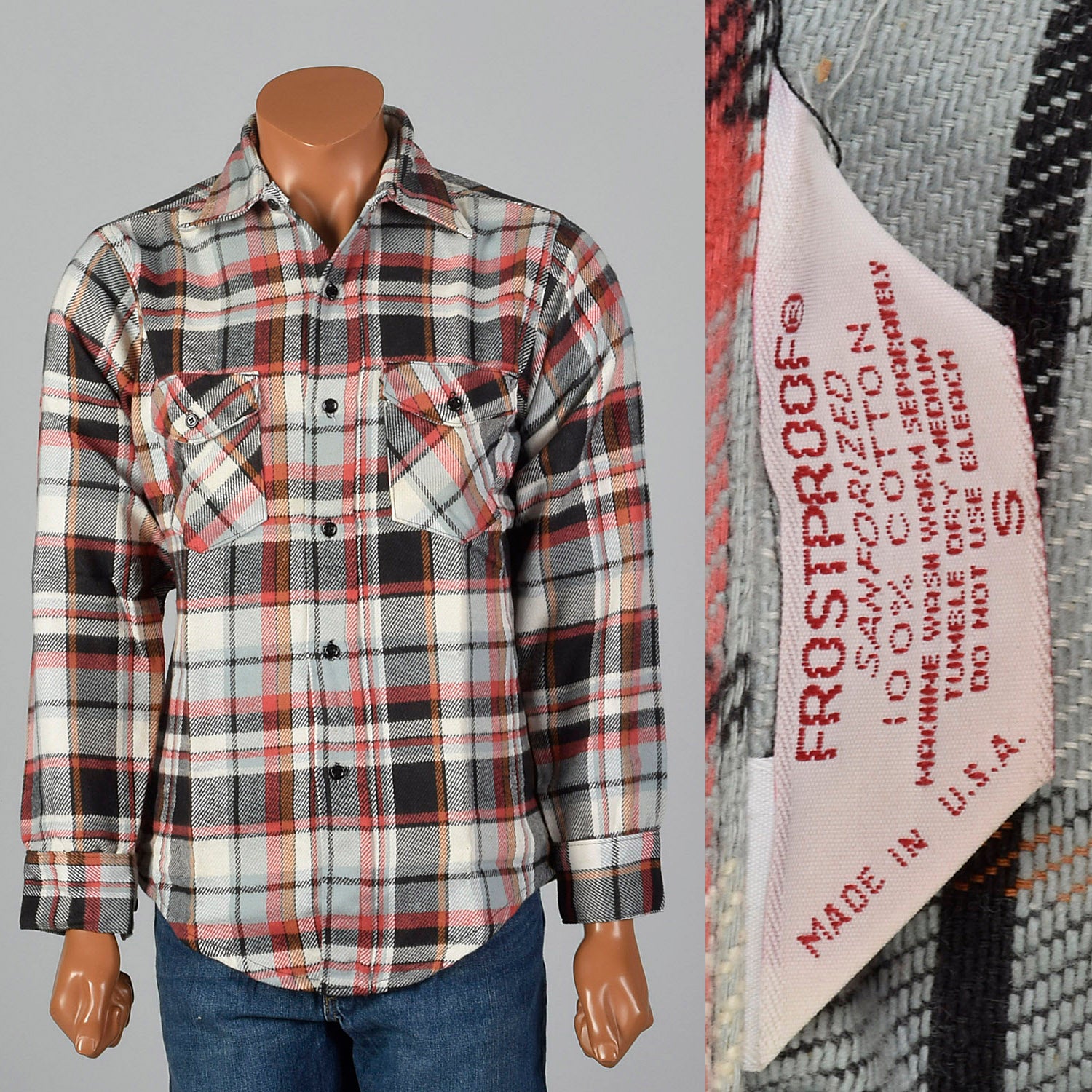 Medium 1960s Frost Proof Cotton Flannel Shirt