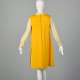 Medium 1960s Yellow Mod Dress