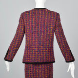 Classic Chanel Pink Tweed Skirt Suit