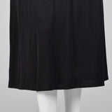 1980s Black Dress with Illusion Lace