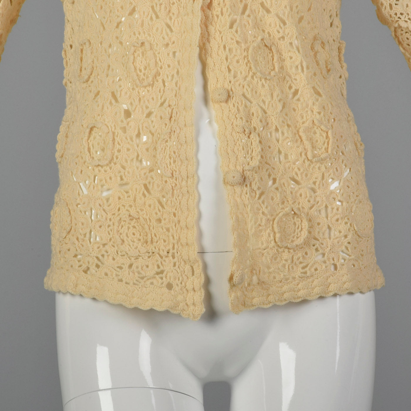 1960s Cream Wool Cardigan