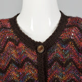1980s Multicolor Zig Zag Sweater Vest